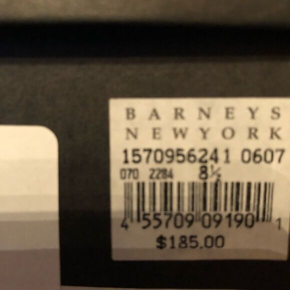 Barneys New York Leather Heeled Sandals 38.5 8.5 - Picture 7 of 7